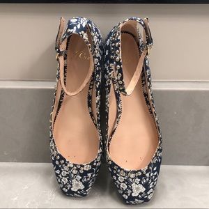 {Jcrew} Ankle strap flats